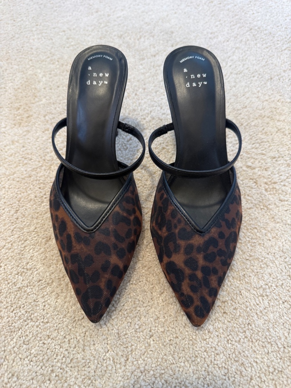 a new day Leopard Print Pointed Toe Heels